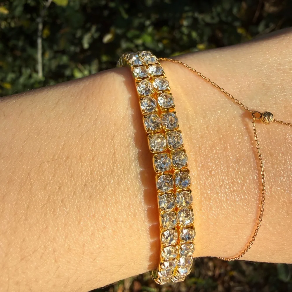 Gold Women's Watch with Bracelet SET